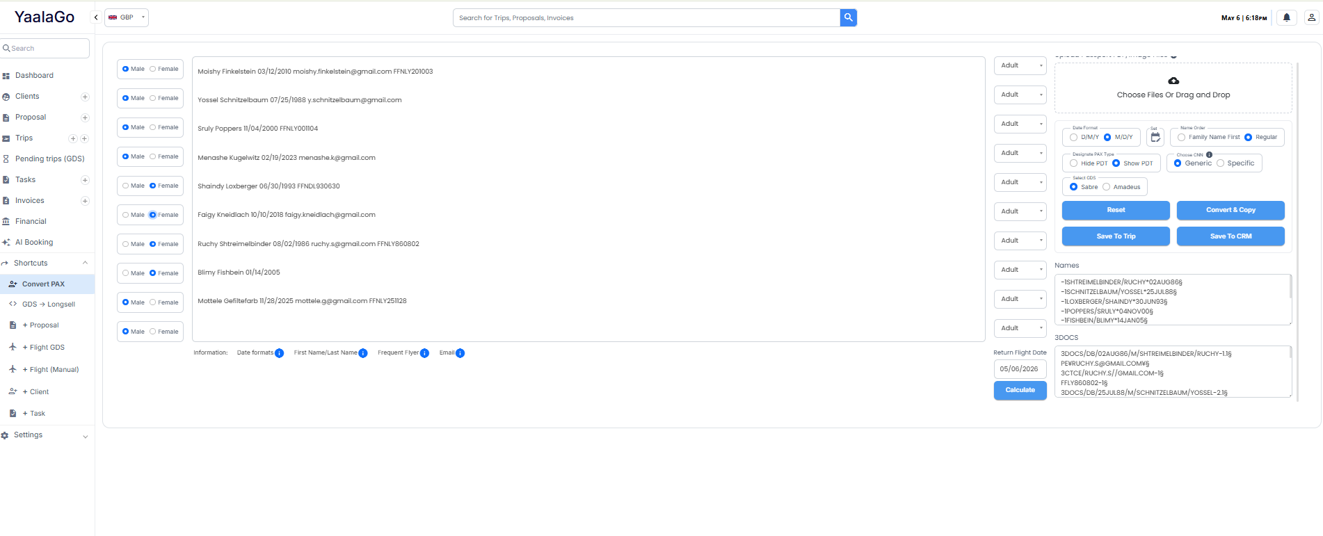 Configurable per agency